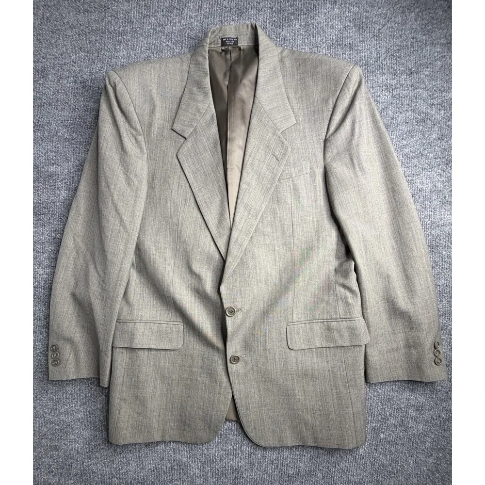 Torriani Today's Man Sport Coat Blazer Suit Jakcet 100% Pure‎ Wool 41 Brown